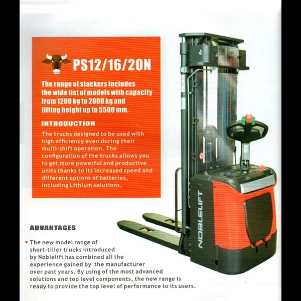 Stacker Full Electric Noblelift - Gambar 3